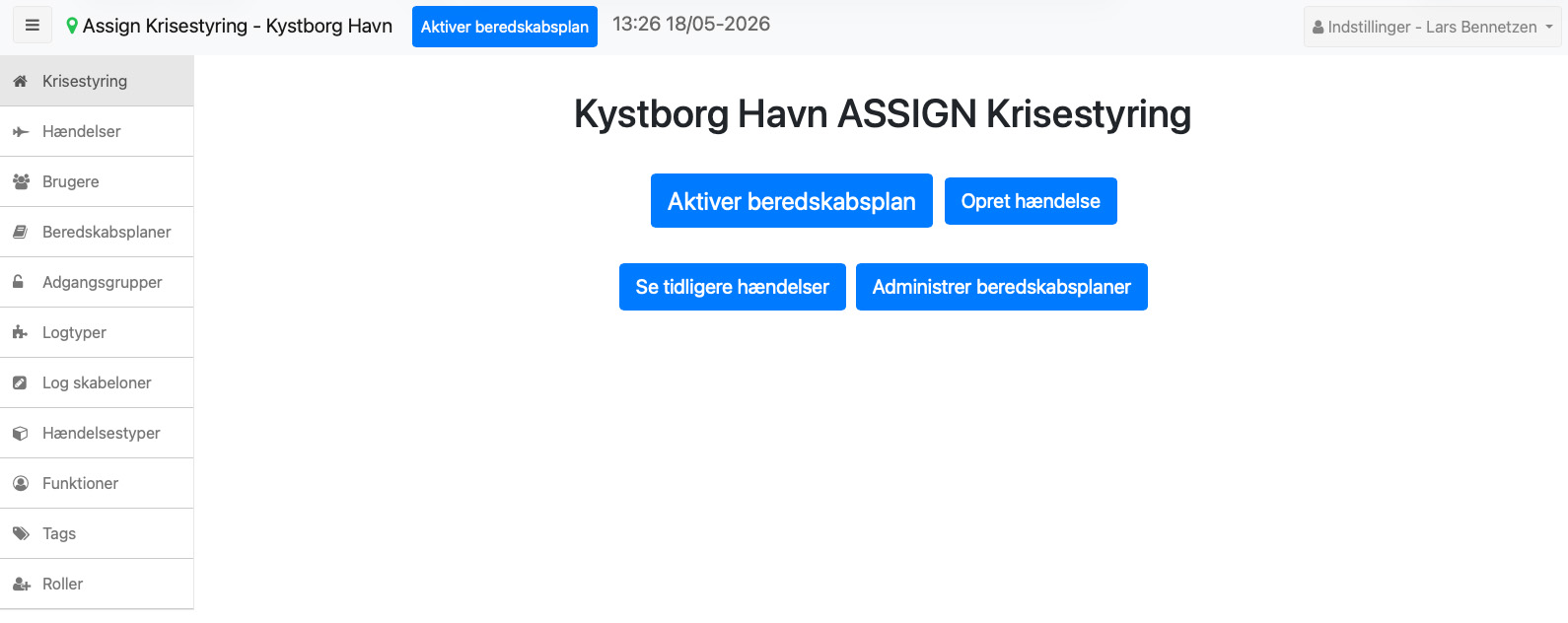 Nu er du klar til at gå i gang med opsætning af organisationsdelen